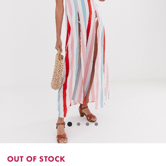 F L A S H • SALE NWT • ASOS Glamorous Striped Beach Dress - Picture 8 of 15